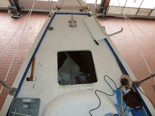 Ausschnitt fr die neue Luke